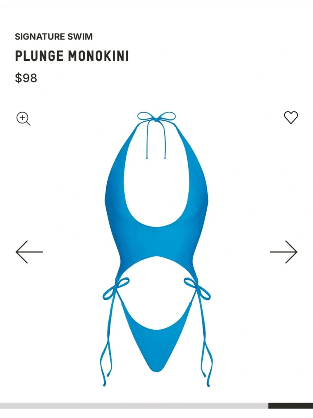 SKIMS Cerulean Blue One-Piece Swim